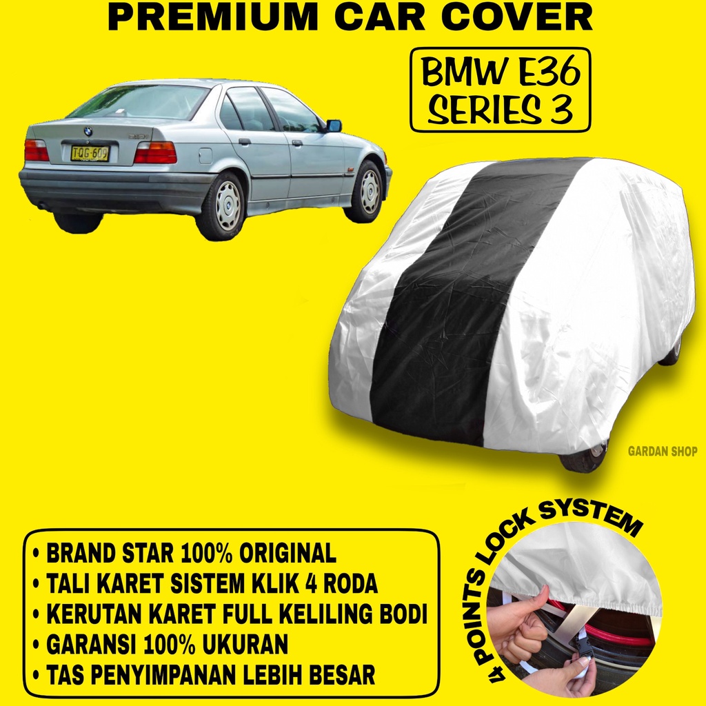 Body Cover BMW E36 SERIES 3 SILVER HITAM Penutup Bodi Mobil Bmw E36 Series 3 Waterproof PREMIUM