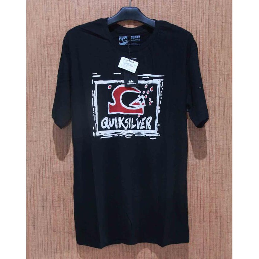 TERLARIS Baju Kaos distro surfing Quiksilver Black