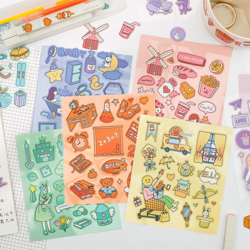 

Sticker /Stiker Motif Unicorn Baked Food Kawaii Bujo Hp