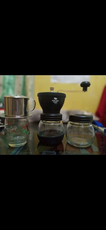 Homadise Alat Penggiling Kopi Manual Coffee Grinder - Cf4146 - Black