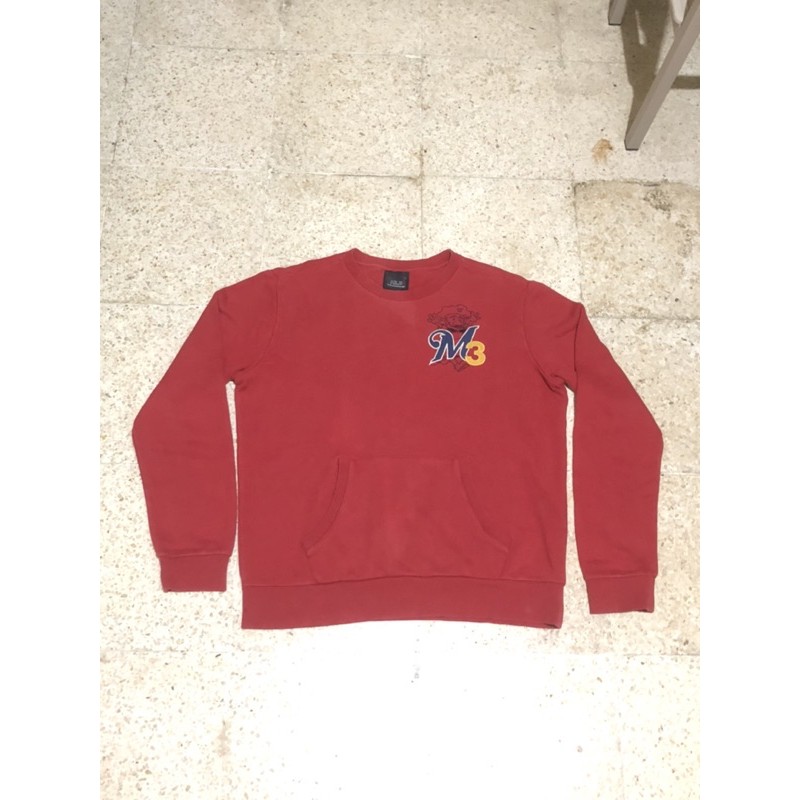 Sweater MLB pocket cn red rare no hoodie