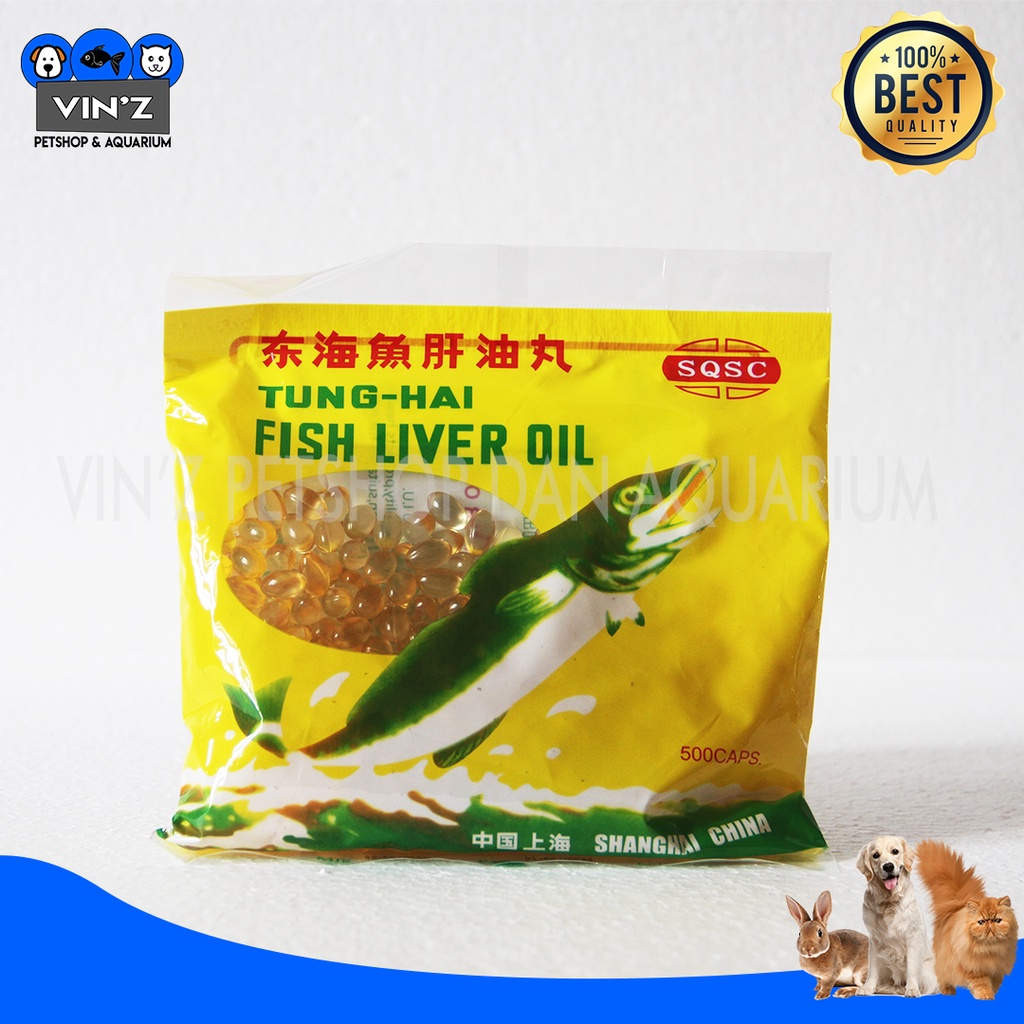 Minyak ikan Hewan Tung Hai VITAMIN Untuk Semua Hewan Kucing Anjing Perbutir
