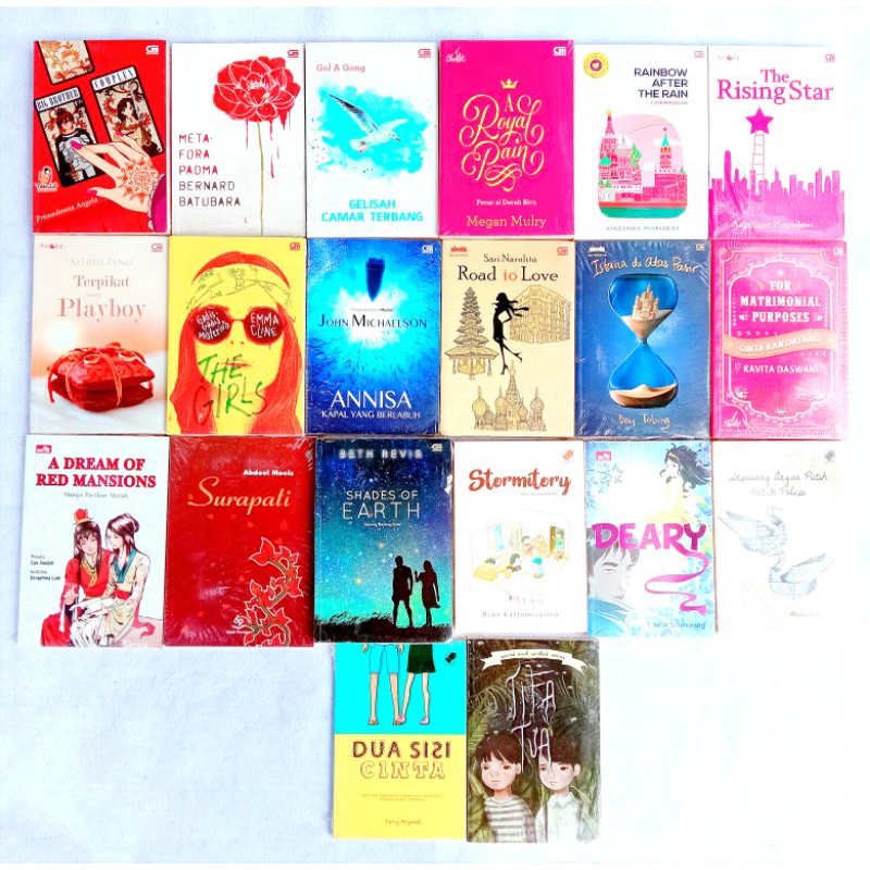 OBRAL BUKU NOVEL / BUKU FIKSI / Novel Remaja #7A/B/H-1