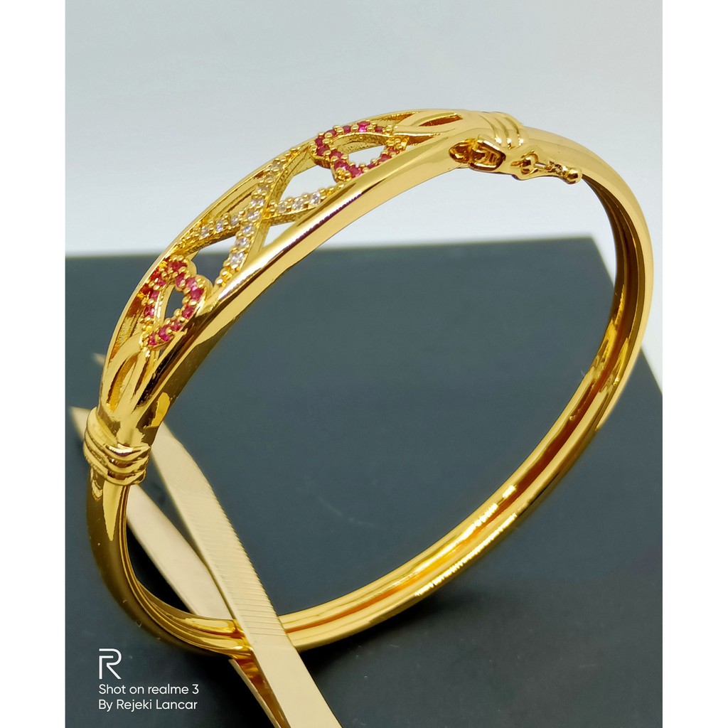 GELANG XUPING LAPIS MAS 24k /Perhiasan Xuping