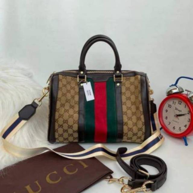 Tas Wanita Recommended sling Selempang gucci Speedy Boston Import Semipremium