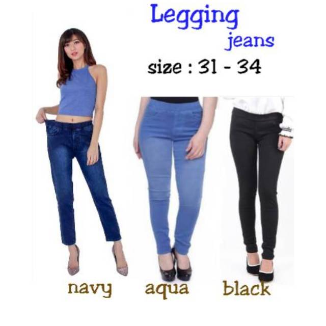 DricoJeans celana panjang soft jeans legging jumbo bigsize 