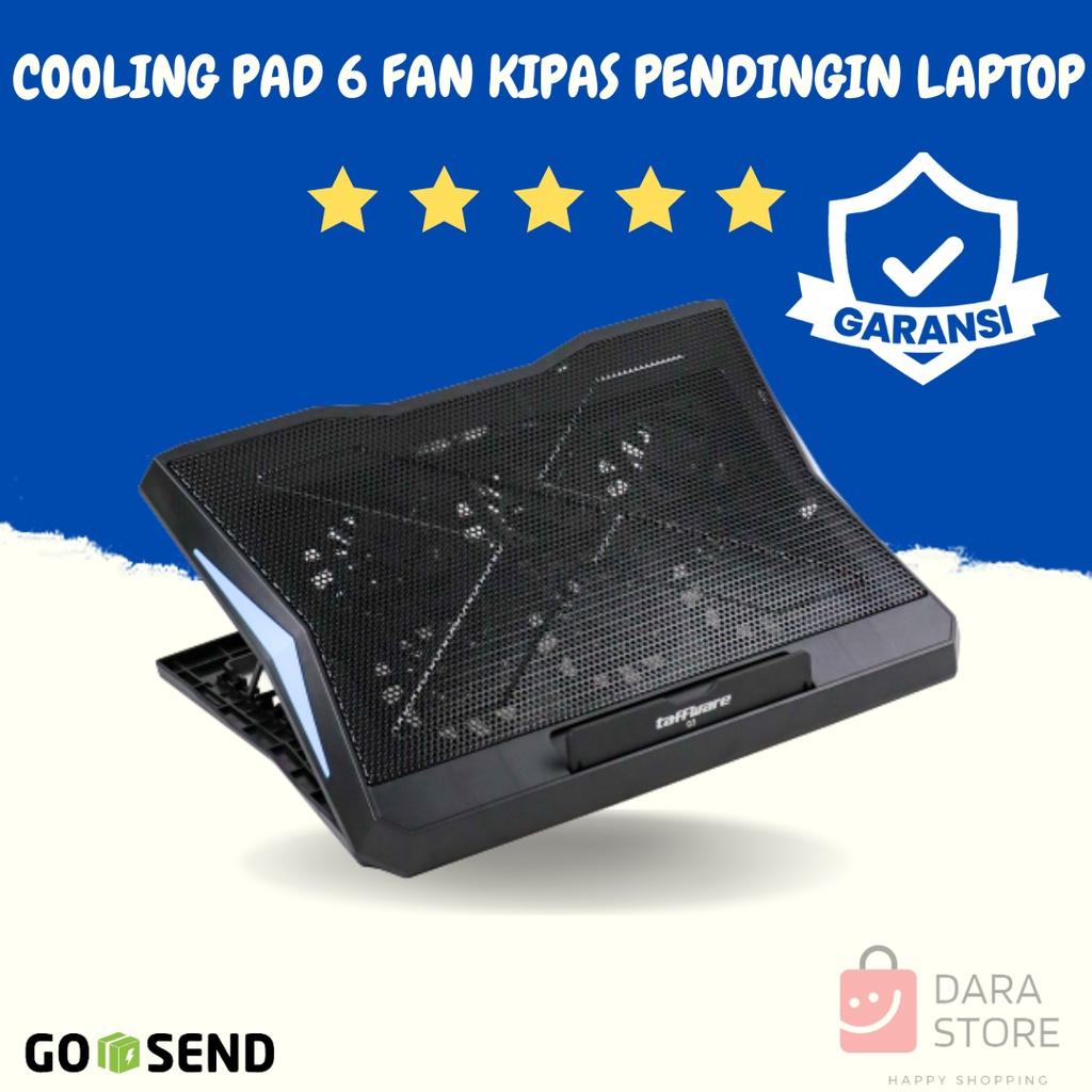 Kipas Pendingin Laptop Cooling Pad Cooler Fan Macbook Laptop Gaming