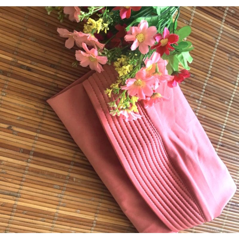 hijab instan oval jersey  / kerudung oval / bergo instan jersey tutup dada-Salem