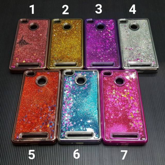 Redmi Note 3 f3+ Glitter Water Warna