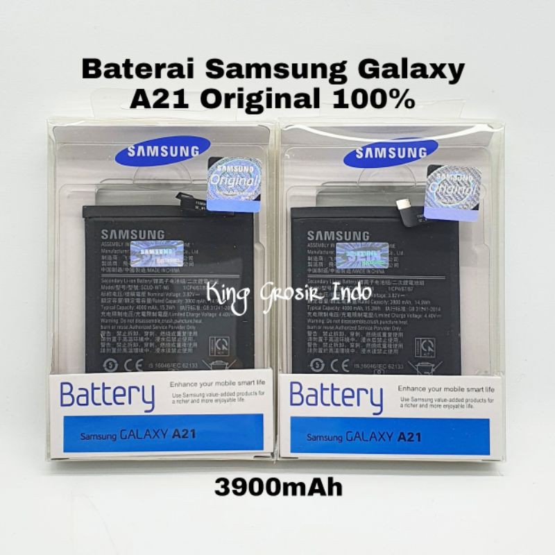 Baterai Samsung Galaxy A21 Original 100% Battery Batre