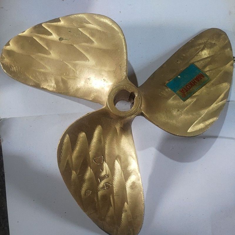 kipas perahu kuningan d.14 propeller baling baling kapal perahu