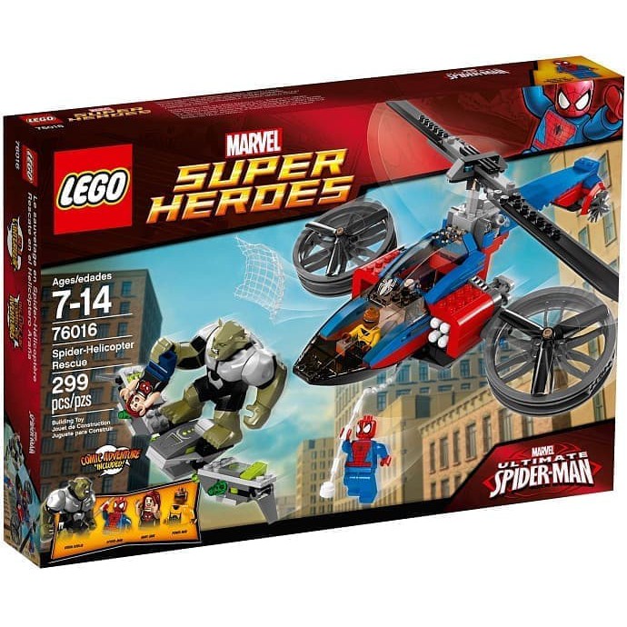 lego spiderman helicopter