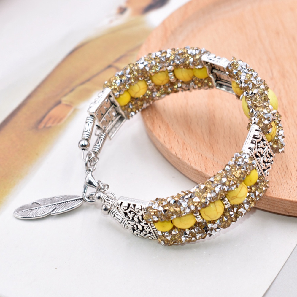 Hu Hu Hu Hu Hu Alat Bantu Pasang Kacamata♡ Gelang Bangle Vintage Hias Manikmanik Turquoiseberlian Imitasi Untuk Wanita
