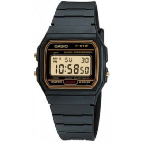 Casio Original F-91W-1D / F-91W-3D / F91W-1DG / F91WG-9Q Jam Tangan Pria Digital Karet Hitam