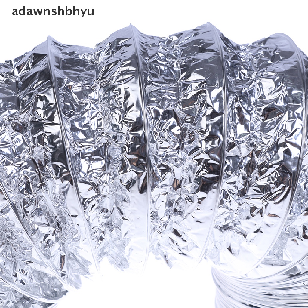 Adawnshbhyu 3.1Inch Flex Air Aluminium Foil Ducting Dryer Vent Hose Untuk Ventilasi 1.5M