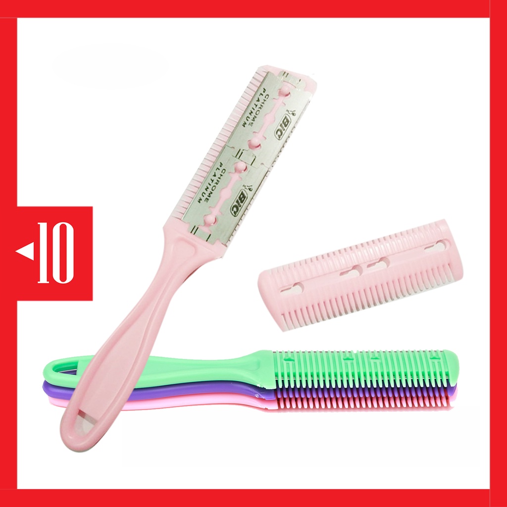 GUSA sisir sasak sisir silet komet sisir cutter pemotong pencukur penipis rambut