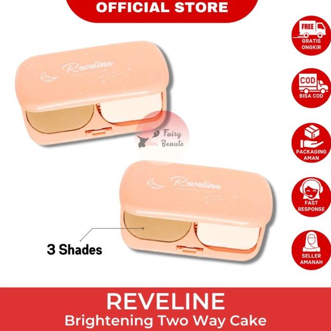 Premium Product Reveline Raveline Brightening Two Way Cake - Bedak Padat Revelline - Paling Dicari