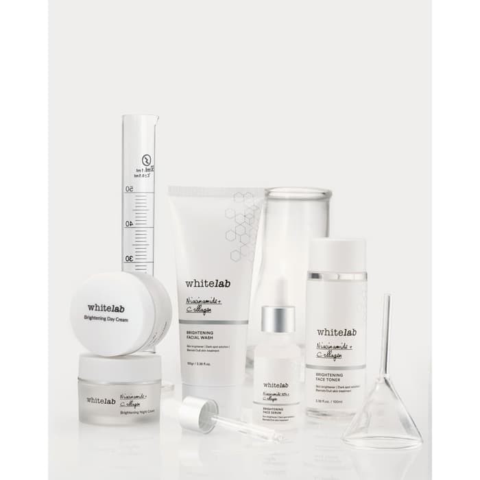 Whitelab Brightening Face Series + Serum Krim Wajah Muka  
