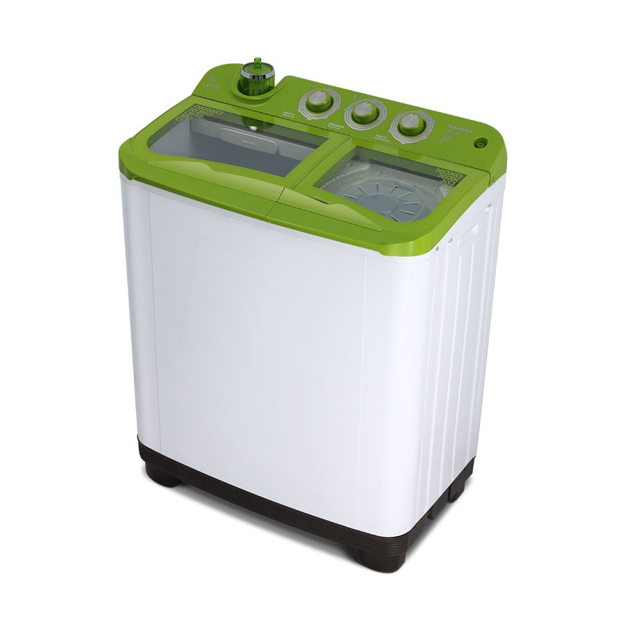 Sanken TW-1133- Mesin Cuci Twin Tub 9kg Tutup Kaca - Free Ongkir Khusus JABODETABEK