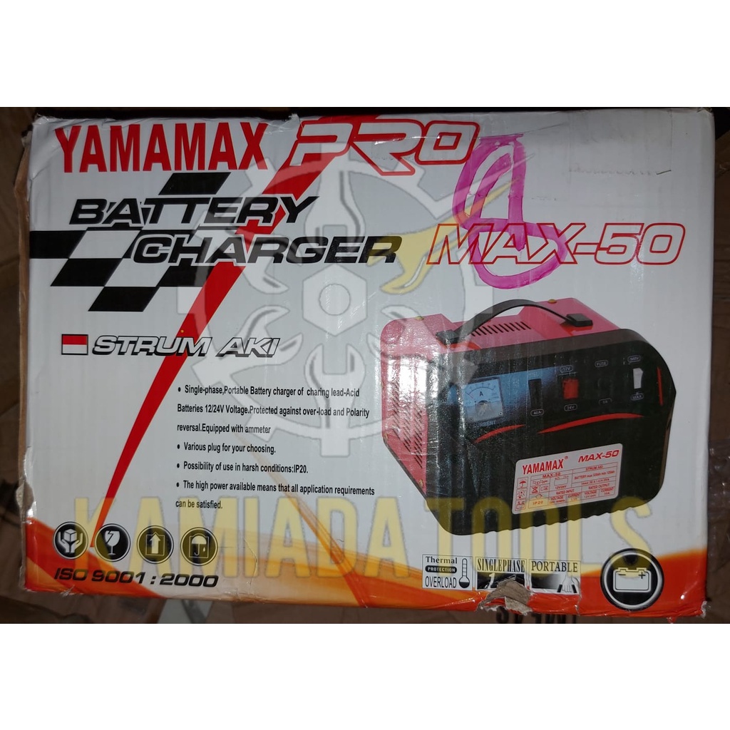 Cas Aki Yamamax/Battery Charger Yamamax/Charger Accu Max 50