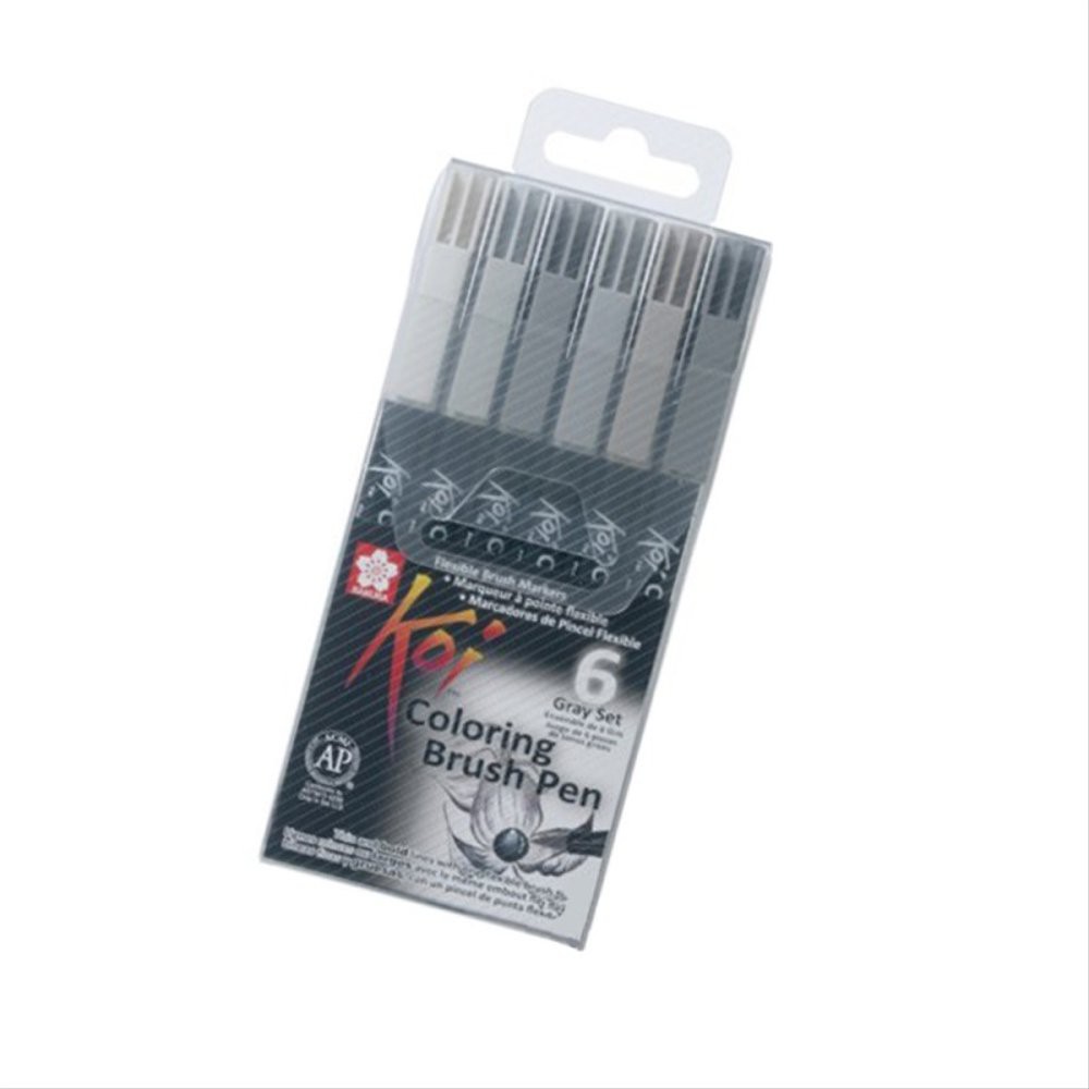 

Jual Sakura Koi Coloring Brush Pen - 6 Gray Set Diskon
