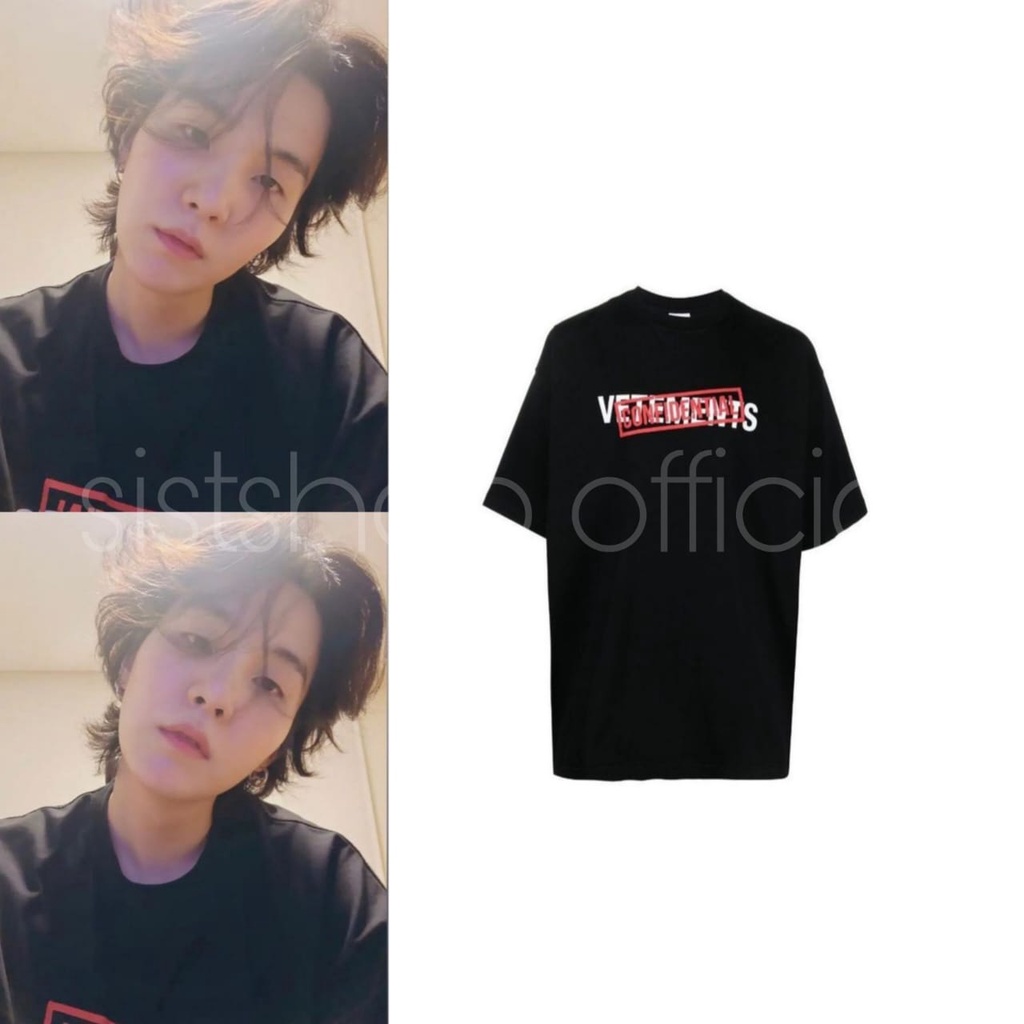 Kaos T-shirt BTS Suga Vetements
