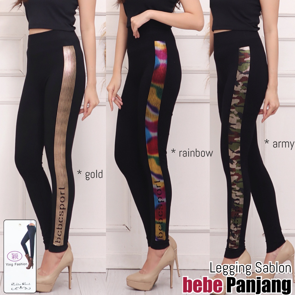 Legging SABLON BEBE / Legging Wanita / legging jumbo wanita / legging senam / legging import / YING FASHION