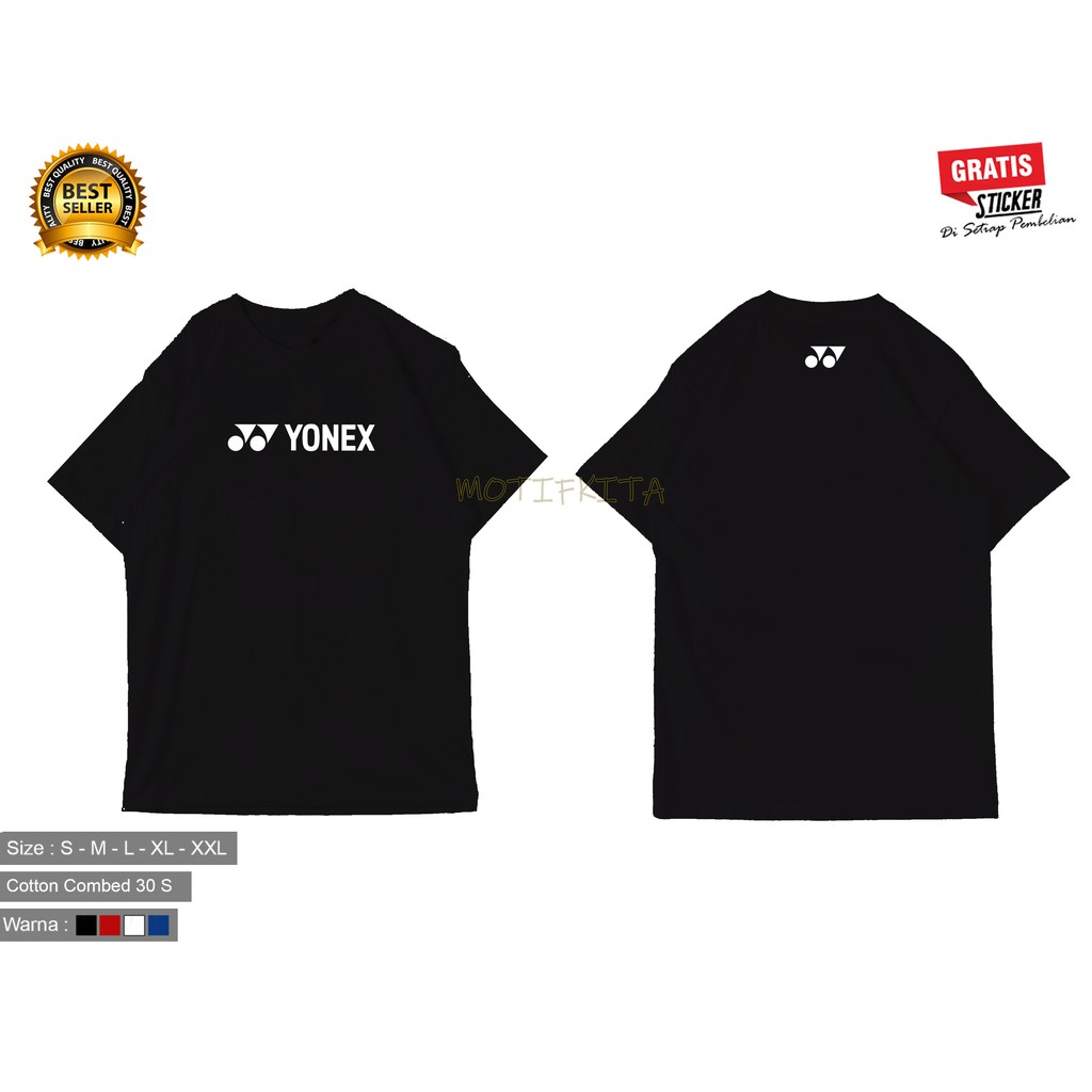 Baju Kaos  YONEX BADMINTON Keren Pria Dan Wanita Distro KAOS PRIA KEREN