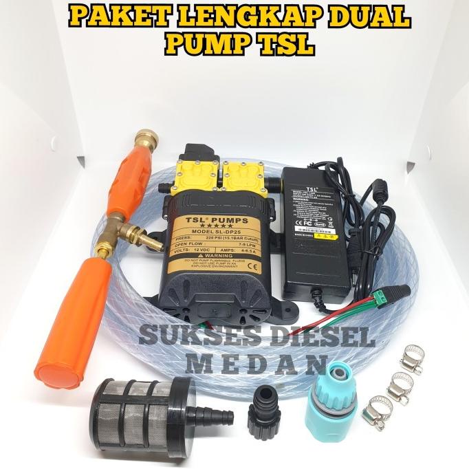 *****] PAKET LENGKAP Mesin Alat Cuci Mobil AC Motor Steam Mini Doublepump 220