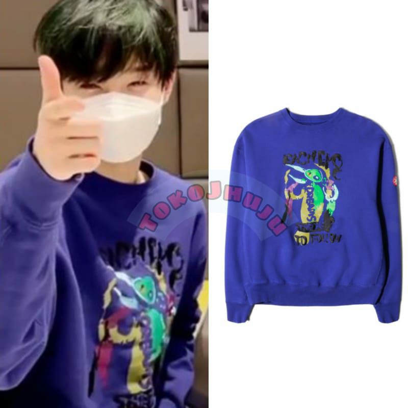 Basic Sweater Treasure Jihoon COBRA INDIGO print DTF