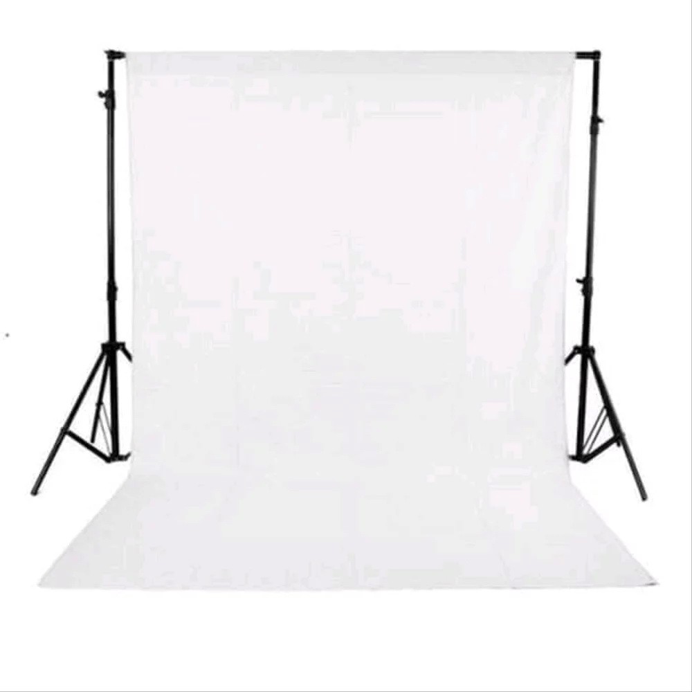 Kain Background Studio Foto Putih Polos 3 X 2.5 Meter