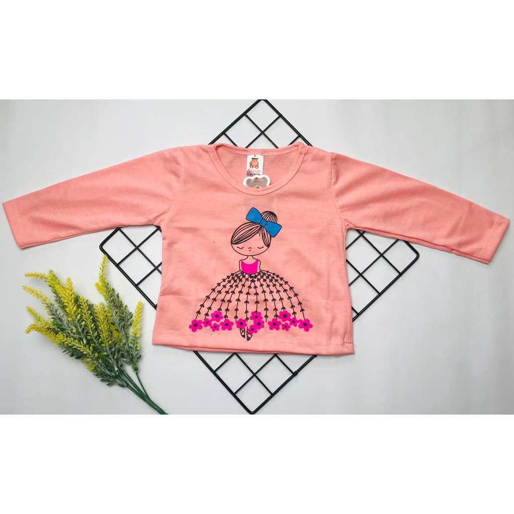 DVL I kaos atasan anak perempuan minnie uk 1-9 tahun / baju kaos anak  tangan panjang part 1