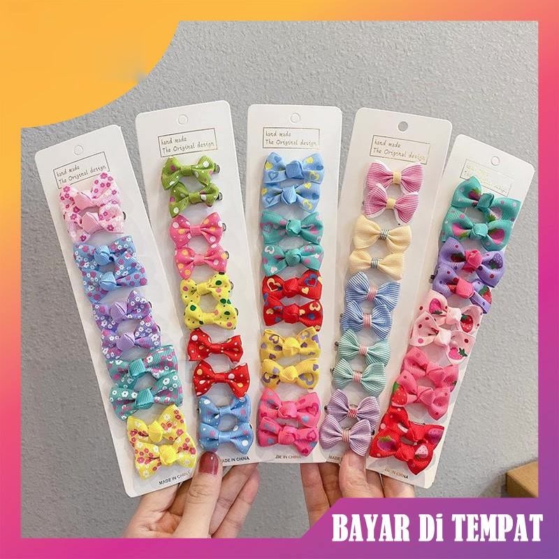 Jepit Rambut Pita Anak Set 2 Pcs Model Hairpin Rambut Cewek HairClips Perempuan