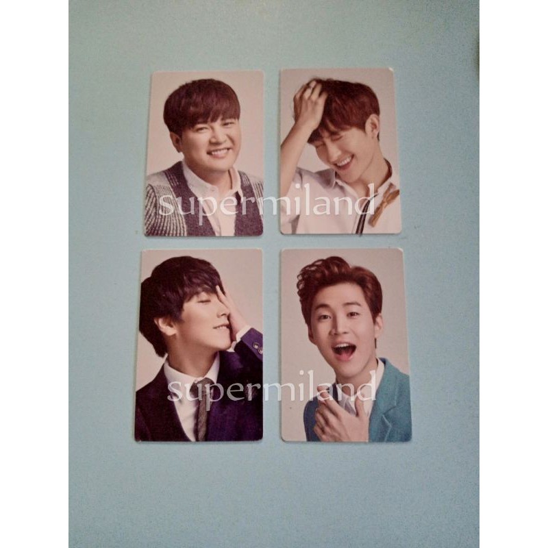 Photocard PC Super Junior SUJU SJ Season Greeting SG 2015 Shindong Sungmin Zhoumi Henry