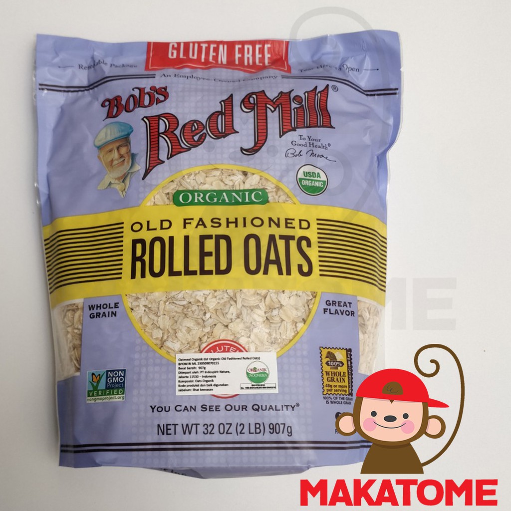 

Bobs Red Mill GLUTEN FREE ORGANIC Rolled Oats 32 OZ 907 gr bob s 32oz oat meal