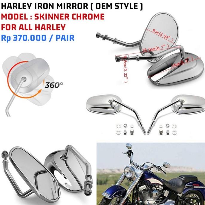 Spion harley skinner chrome