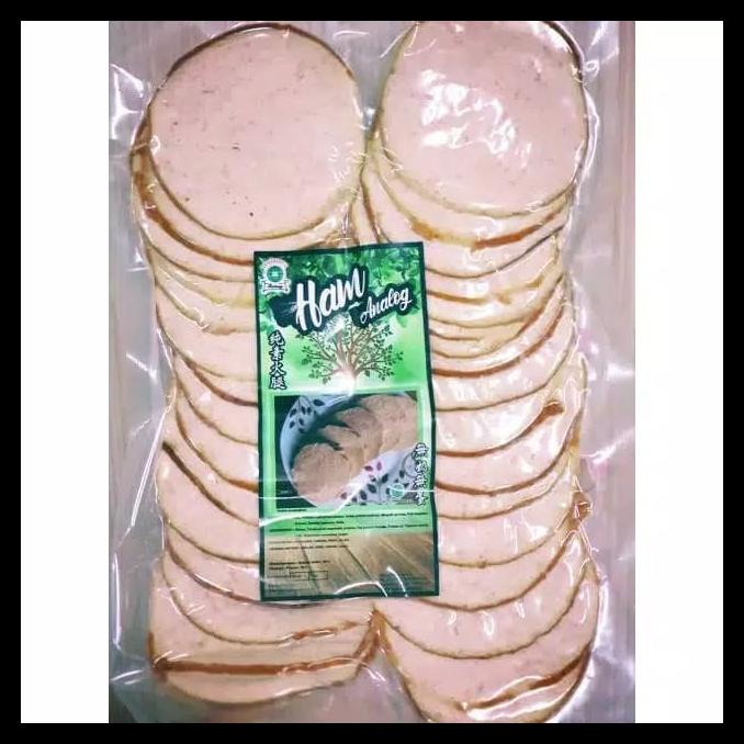 

TERBARUU!! Ruhuey vegan smoked ham slices 500 gram SALE