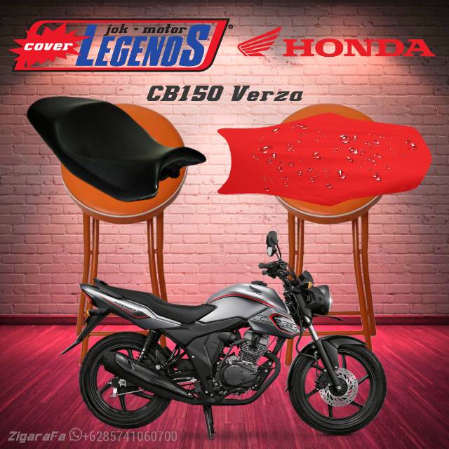 Cover Jok CB150 VERZA Waterproof / Sarung Mantel Jok Motor Standar / Modifikasi