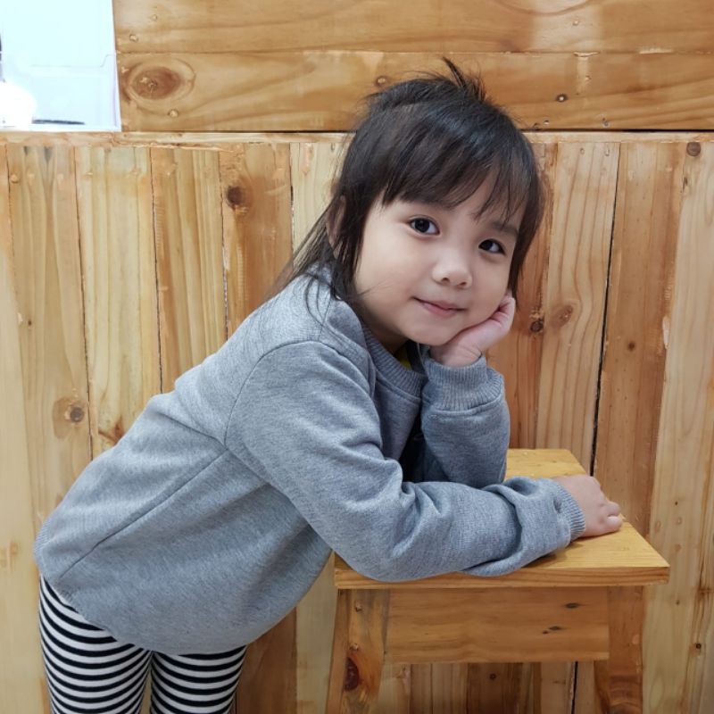 SWEATER ANAK PREMIUM POLOS WARNA GROSIR 1 - 7TH REAL PICTURE