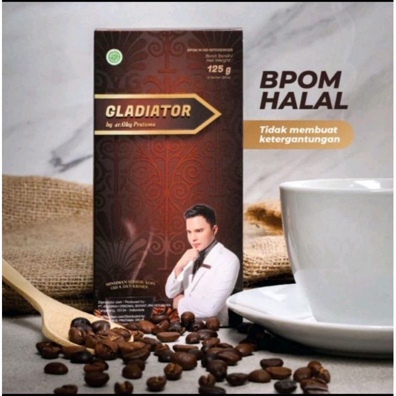 Kopi Gladiator By DR Oky Pratama Kopi Herbal Suplemen