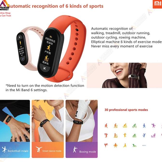 Xiaomi MiBand 6 Smart Band Mi Band 6 AMOLED - NON NFC