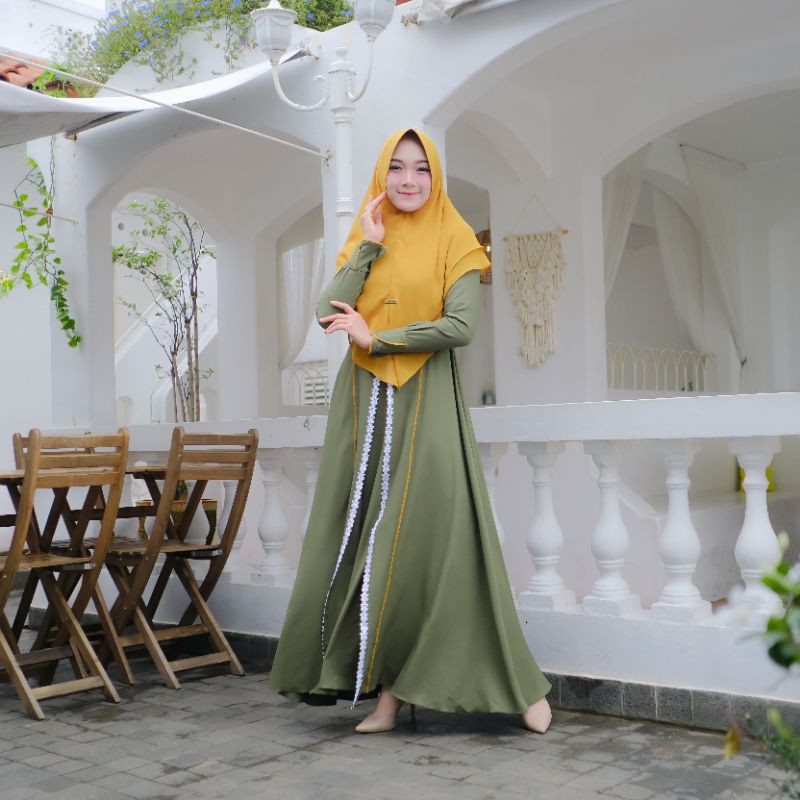 Khadijah set syari by Marwah Hijab