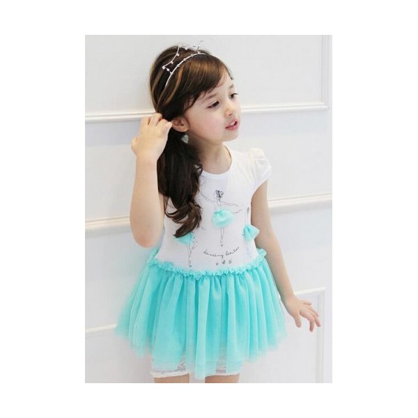 SALE! DRESS ANAK PHELFISH DRESS GREEN TOSCA BALERINA