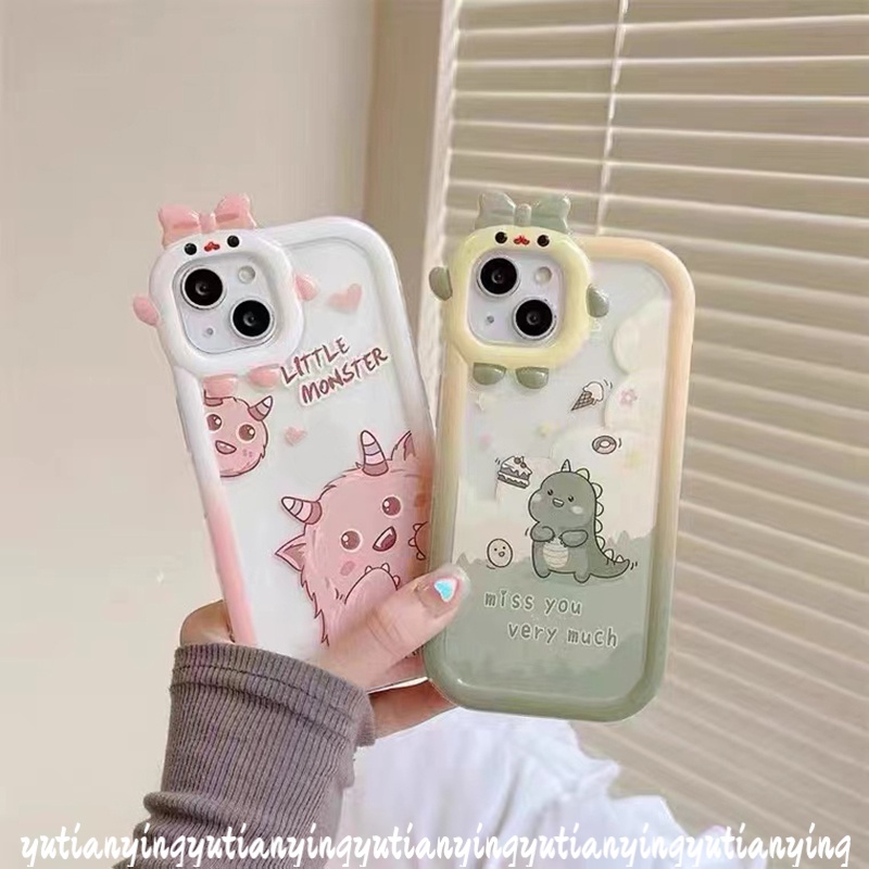 Case Desain Kartun Monster Dinosaurus Untuk VIVO Y35 Y22 Y15s Y15A Y01 Y21s Y12 Y20 Y21 Y12i Y21T Y33T Y33T T1X Y30 Y30 Y30 Y30i Yn Y21s