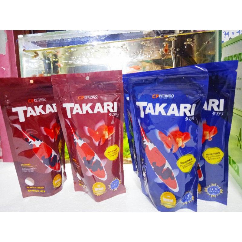 TAKARI RED &amp; MIX BLUE FLOATING/PELET IKAN BERVITAMIN 100gr