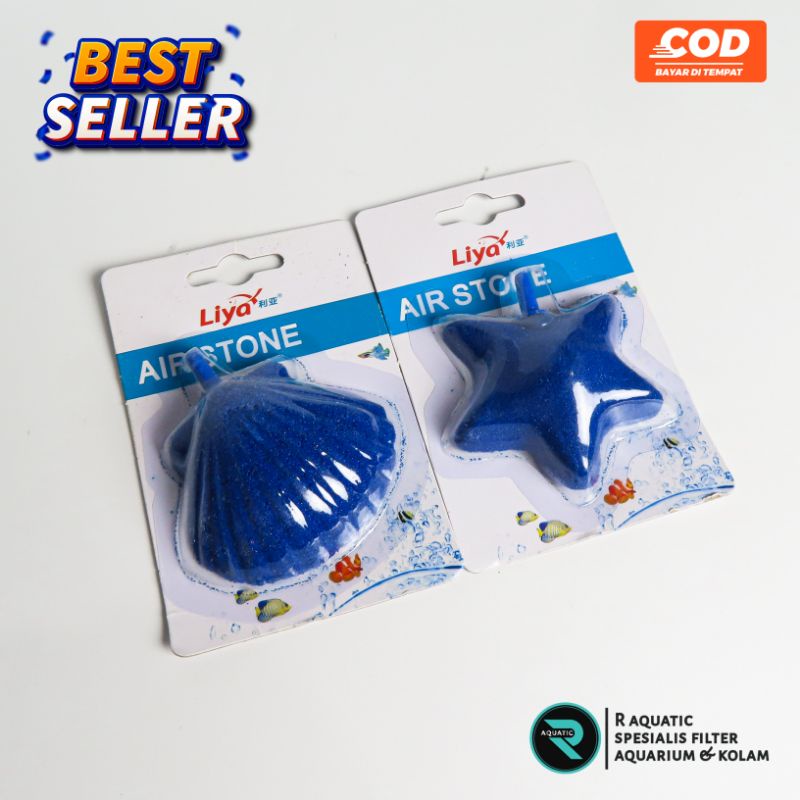 airstone batu gelembung udara bintang laut kerang