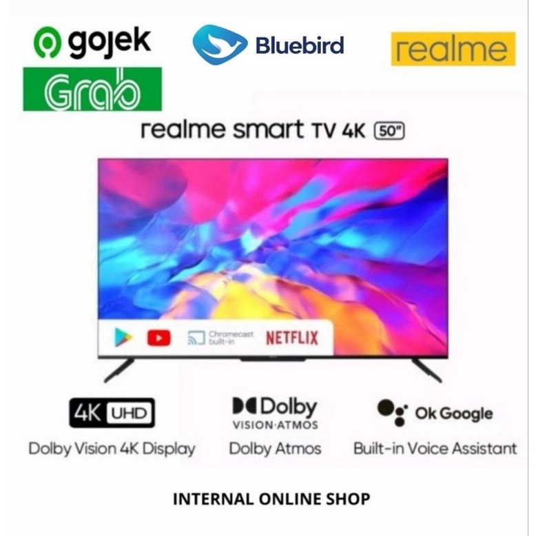 realme Smart TV 50 inch 4K Android TV Garansi Resmi