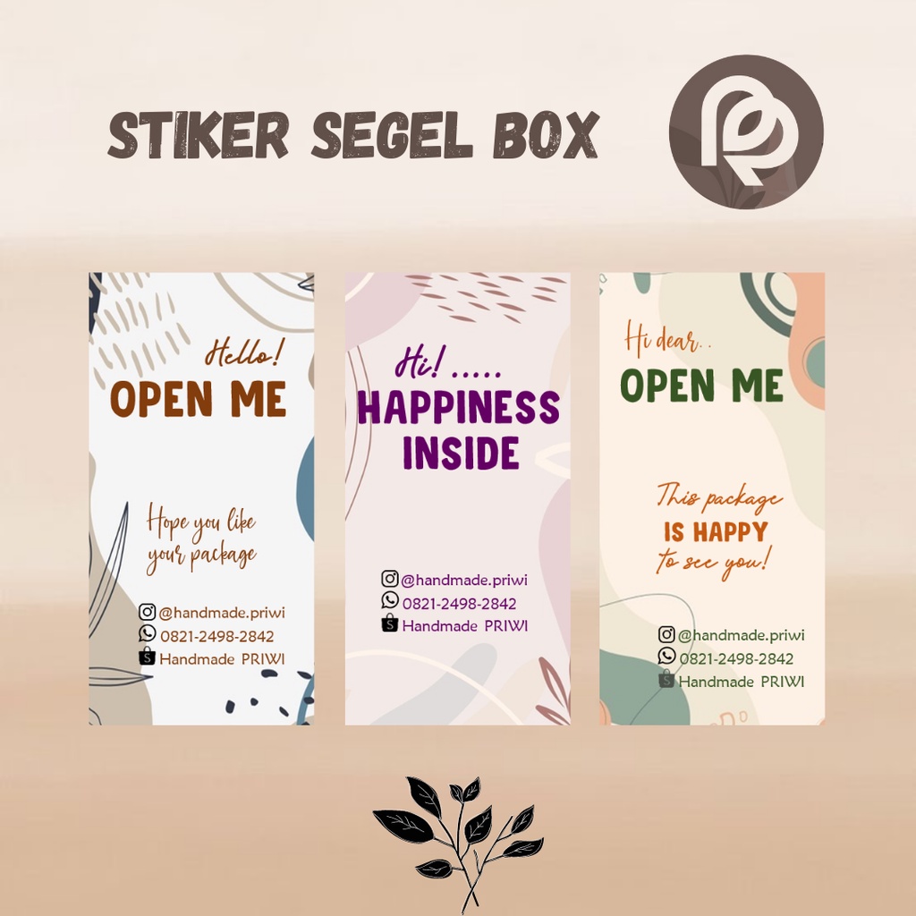 

STIKER SEGEL BOX SEAL BOX HAMPERS