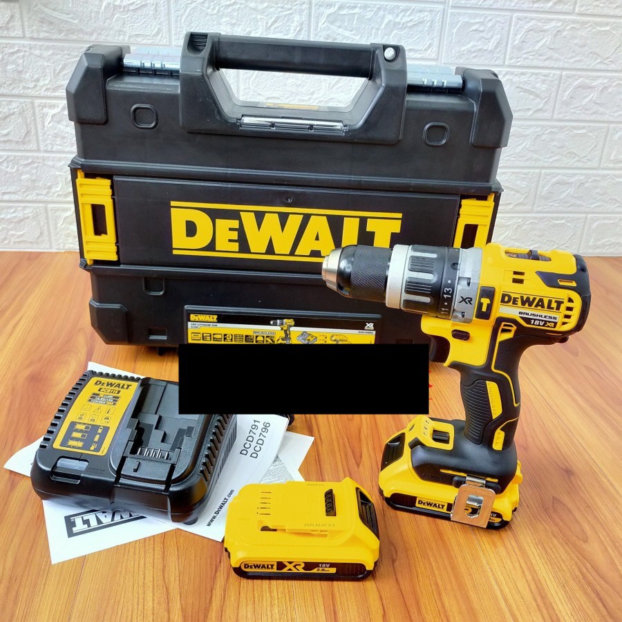 MESIN BOR BATERAI DEWALT CORDLESS HAMMER DRILL DCD