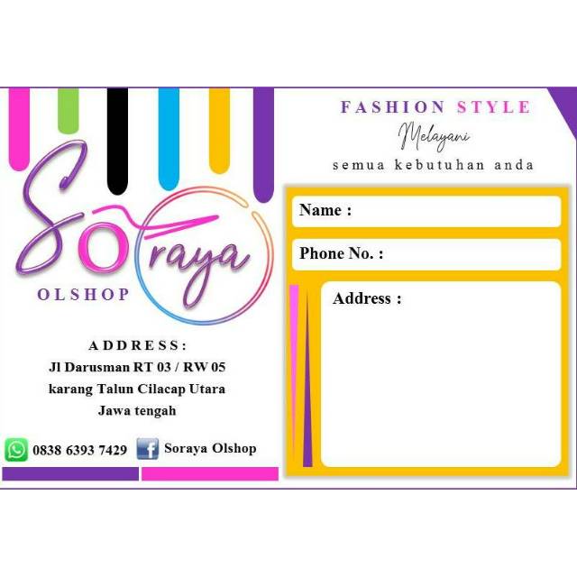 

Stiker/Label Pengiriman/Label Olshop